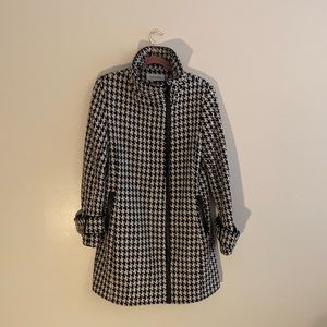 Calvin Klein - Black and White Houndstooth Jacket